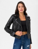 Lilly Biker Leather Jacket - image 2 of 6 in carousel